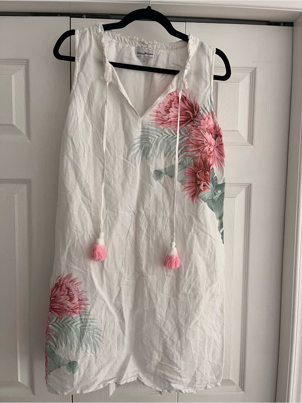 TOMMY BAHAMA linen dress, size L.